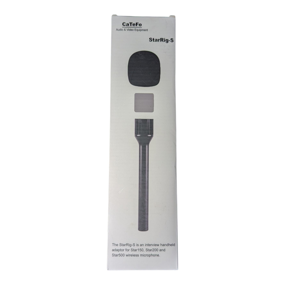 CaTeFo Wireless Interview Microphone Adapter Handheld Mount Adapter-New Sealed
